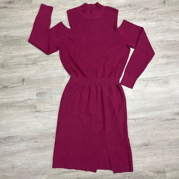 Chelsea28 Cold Shoulder Sweater Dress Women’s Size Large - Picture 8 of 16